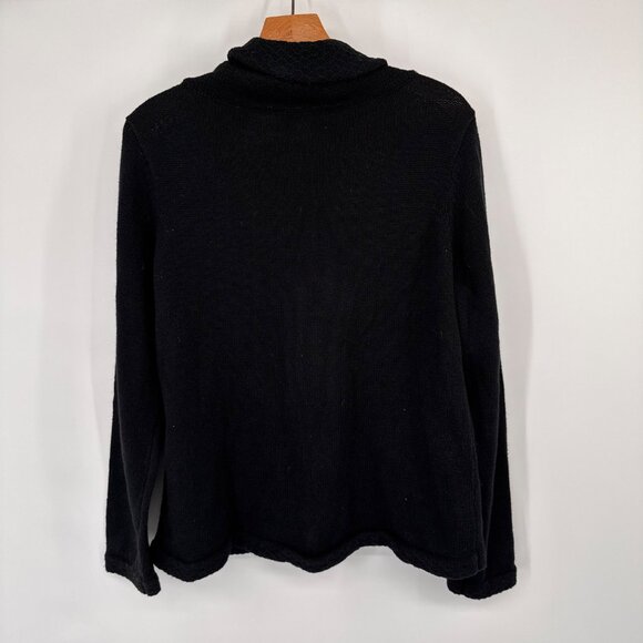 Susan Bristol Hand Embroidered Cat Sweater With Pom Poms & Sequins Long Sleeves - Picture 8 of 11